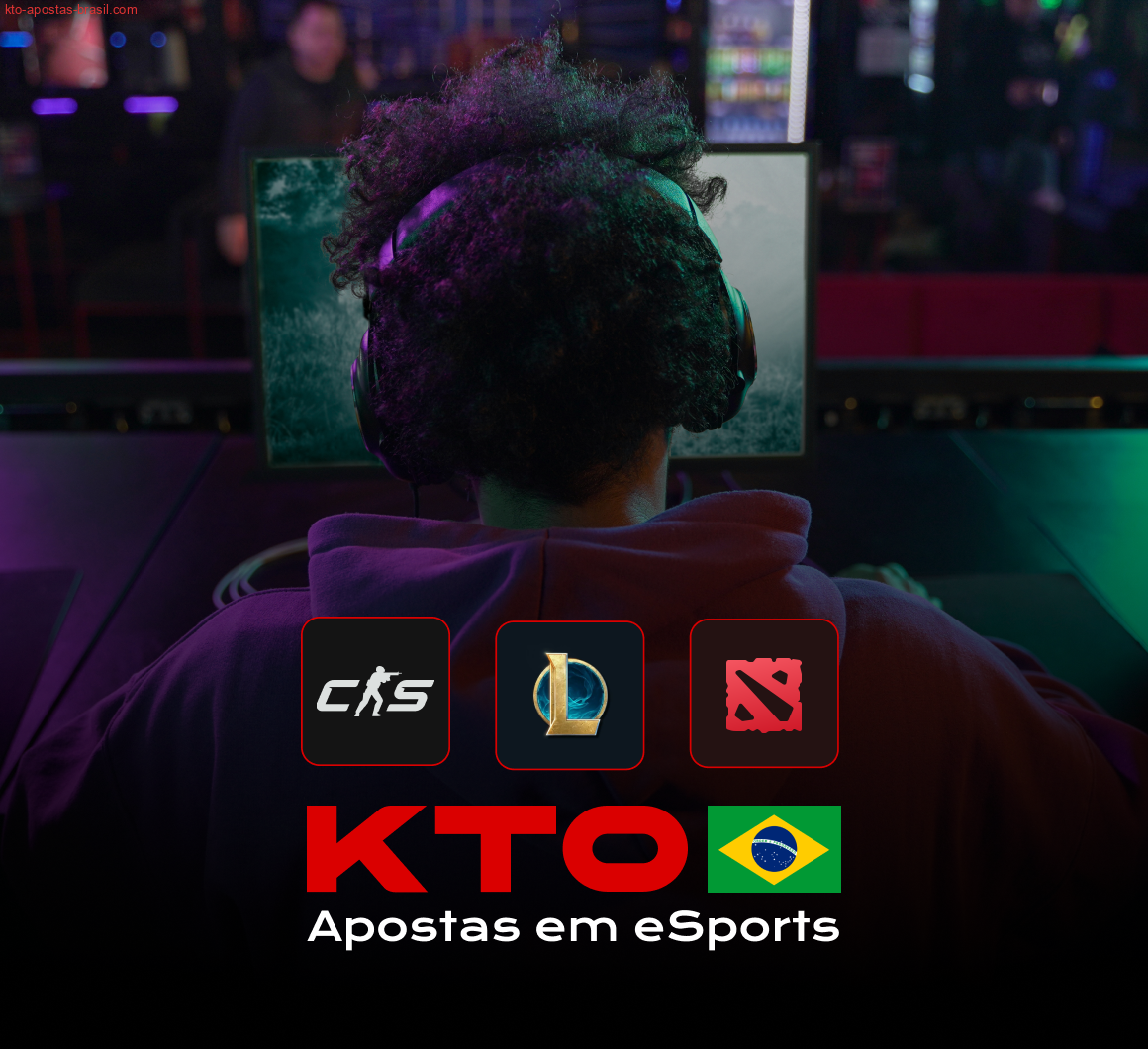 Aposte em Counter-Strike 2, League of Legends e Dota 2 na seção de apostas de eSports da KTO.