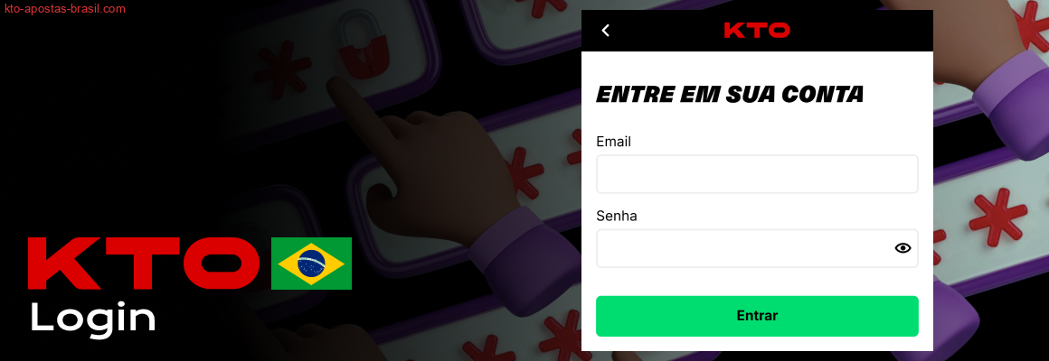 Como fazer login na KTO Brasil - Em um único passo
