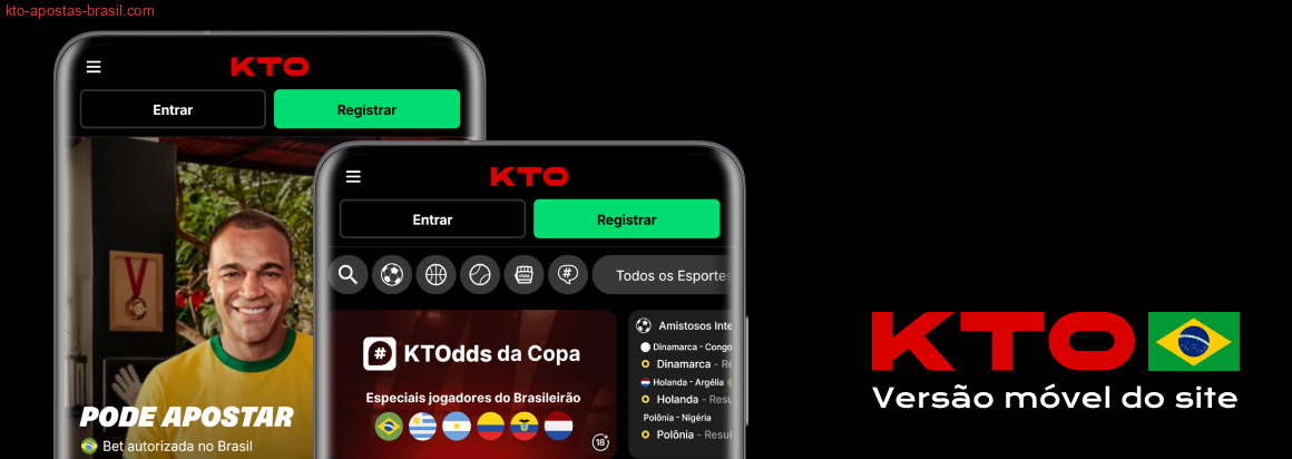 Os brasileiros podem usar o KTO facilmente em seus navegadores móveis, utilizando a versão web móvel do KTO.